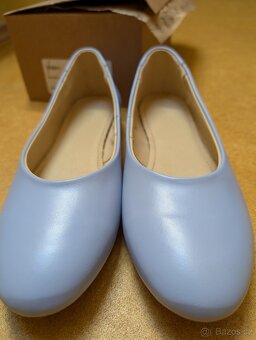 Nové kož. balerýny 41 Vasky misty blue, nevhodný dar;PC 1999 - 5