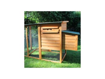 Kurník pro slepice KK04 (až pro 4 slepice), hnědý - 5