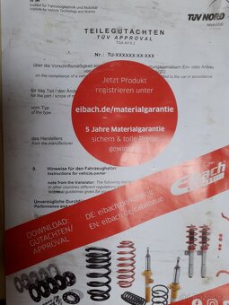 EIBACH SPORTOVNI PRUŽINY - 5