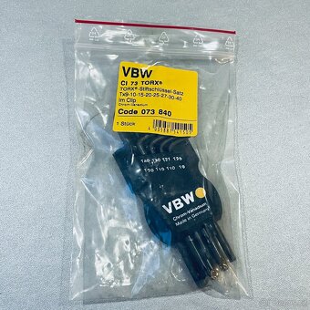 Sada Torx klíčů VBW CI73, nové - 5