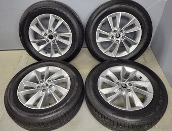 Originál 17" Borbet Škoda VW 5x112 letní pneu 5-5,5mm - 5