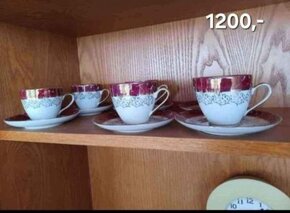 Barevné zlato kávová souprava - 5