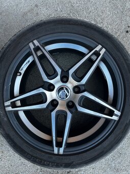 4x Alu kola 5x112 r17 +letní pneu - 5