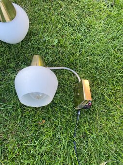 starý lustr kamenický šenov retro lustr nástěnná lampička - 5