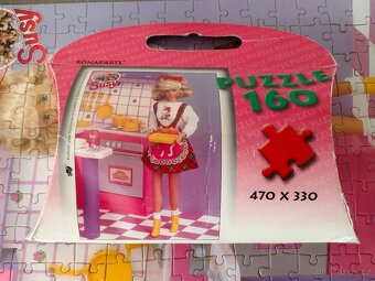 Puzzle retro Barbie BONAPARTE-160 dílků -KOMPLETNÍ - 5