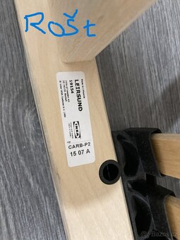 IKEA OPPLAND manželská postel 160x200 s čalouněným čelem - 5