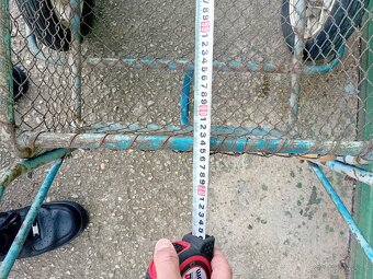 Ruční dvoukolový vozík s kovovým košem - 5