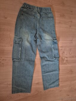 Baggy džíny rifle modré nové v.140 - 5