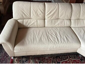 Rohová kožená sedací souprava, 3302 - 5