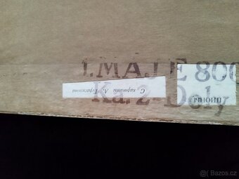 Retro obraz po babičce 60.leta-malba na plátně - 5