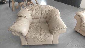 Kožená sedačka Natuzzi 3+1+1 SLEVA - 5