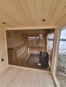 Exterierová fínska sauna s odpočivarňou - 5