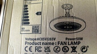 Světlo LED+ventilátor-dálkové ovládaní. - 5