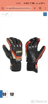 Špičkové rukavice Leki Wordcup race flex velikost 7,5. - 5