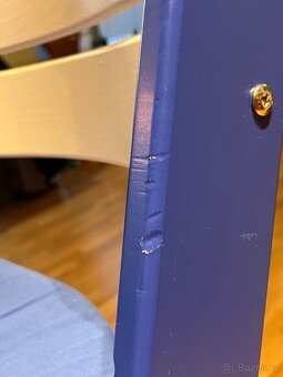 Modro-bílá rostoucí židle Jitro včetně podsedáku - 5