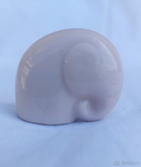 zvířátka z růžového porcelánu, figurky - 5