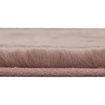 Moderní kulatý koberec BUNNY průměr 160 cm, vysoký vlas - 5