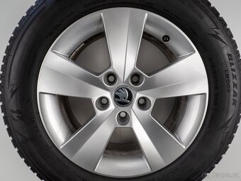 Škoda Superb - Originání 16" alu kola - Zimní pneu - 5
