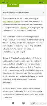Sportovní kočárek pro dvojčata/ sourozence - 5
