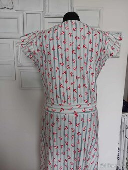 Bavlněné šaty s kotvami - 5