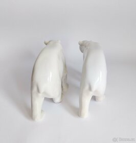Starožitné porcelánové figury - medvědi - Královská Kodaň - 5