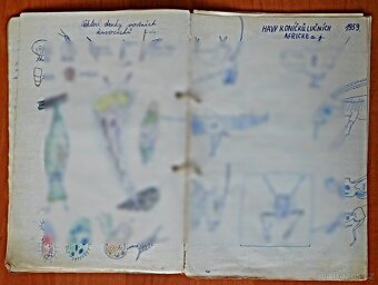 Libor Vojkůvka-malířův škol.sešit zoologie ze 6. A ,rok 1959 - 5