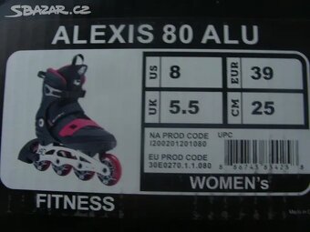 Kolečkové in-line brusle K2 ALEXIS 80 ALU. Nové - 5
