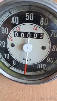 Tachometr PAL do 100/m.p.h., chromovaný rámeček - 5