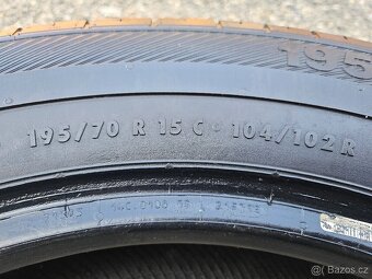 4 Letní dodávkové pneumatiky Barum / Kleber 195/70 R15C - 5