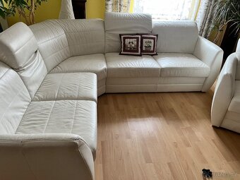 Kožený gauč s křeslem - 5