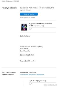 iPad Air 5 64 GB Wi-Fi + Cellular a Apple Pencil 2 - 5