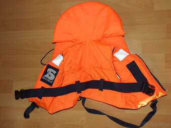 dětská vodácká vesta s límcem do 15kg, výtlak 30N; zánovní - 5