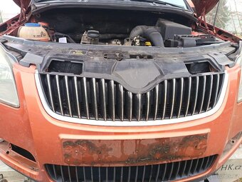 Díly na předek Fabia 2 předface oranžová 9771 - 5