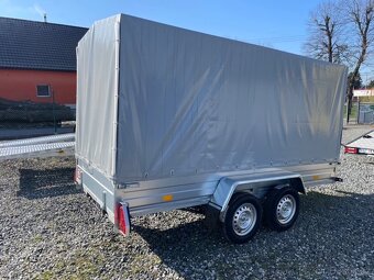 Přívěsný vozík dvouosý 345x145cm, plachta, 750kg, 130km/h - 5