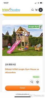 Dětské hřiště Jungle Gym House se skluzavkou - 5