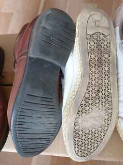 Dámské kožené kotníkové boty a sneakers tenisky 40/41 - 5