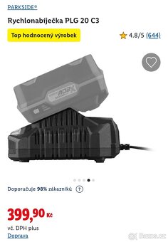 Nabíječka PLG 20 C3, 20V, 4,5A Parkside Lidl - 5