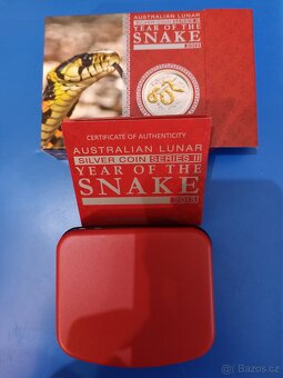 LUNAR YEAR OF THE SNAKE 2013 SILVER GILDED EDITION 1OZ - 5