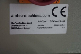 Balicí stroj s průtokovým obalem BluePack Machines typ FLOWw - 5