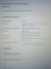 Prodám použitý notebook DELL Windows 10 - 5