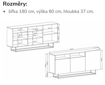 Tv stěna + komoda - 5