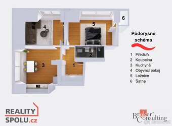 Prodej, byty/3+kk, 73.5 m2, Heydukova 1220/16, Libeň, 18000 - 5