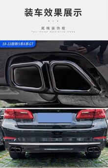 vylepšené koncovky výfuků na BMW 5 - G30/G31 od 2017— - 5