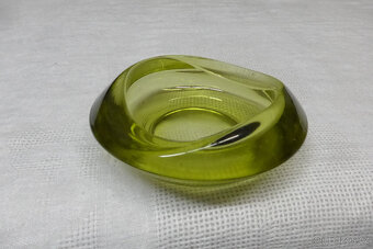 Košik + Popelnik Hutní Barvené Sklo - 5