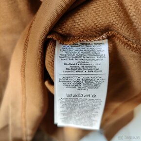 Pánské Nike Long-Sleeve Mock-Neck Triko - hnědé, L - 5