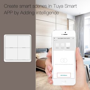 Smart vypínač MOES, 3 tlačítkový Tuya ZigBee Wireless 9 scén - 5