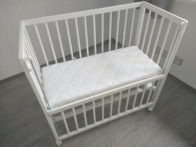 Dětská přístavná postýlka Fillikid Cocon white bílá s matrac - 5