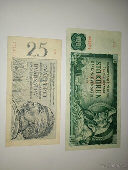 BANKOVKY 100+25 KČS 1961, VZÁCNÉ SÉRIE, PĚKNÉ STAVY - 5