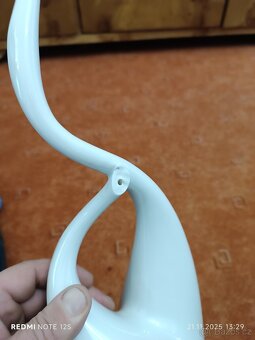 Porcelánová Soška volavky ježek royal dux brusel - 5