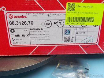 Brzdové kotouče Brembo - Alfa Romeo, Lancia,  Fiat,... - 5